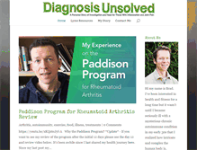 Tablet Screenshot of diagnosisunsolved.com